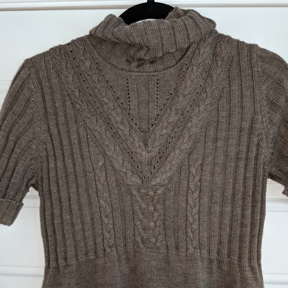 Calvin Klein Turtleneck Sweater Dress Short Sleeve - Picture 3 of 3